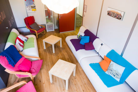 salon commun, backpacker