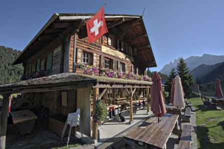 terrasse de la cantine de barmaz