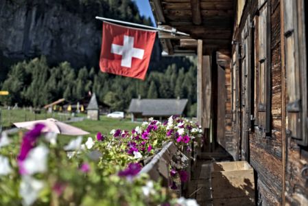 balcon de chalet suisse