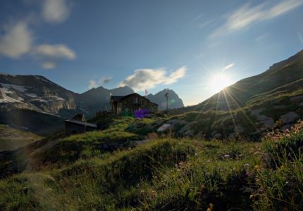 cabane de susanfe - coucher de soleil