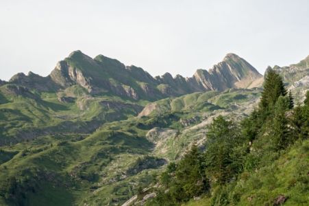 la vue depuis le refuge