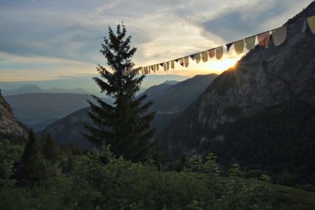 fin de journée au refuge du folly
