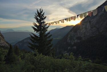 fin de journée au refuge du folly