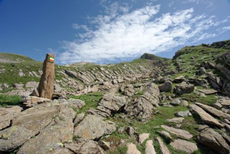 marquage dans les lapiaz