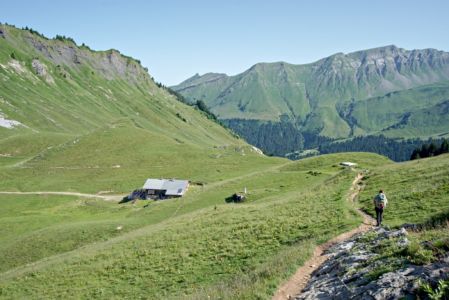 au-dessus du refuge de la Golèse